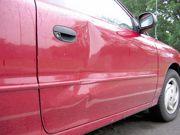 Dented Car Door